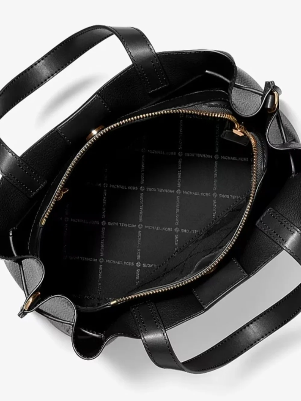 NWT Michael Kors Large Emilia Satchel; Black
